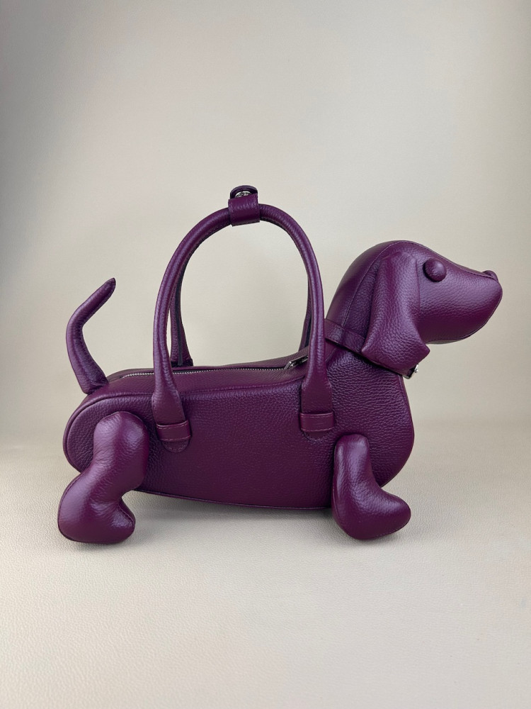 Сумка Такса баклажан